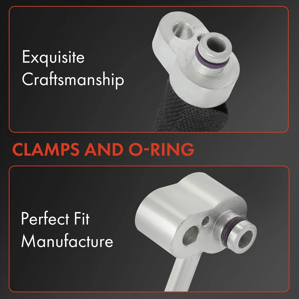 Linha de descarga AC para Volkswagen Touareg 2006 2007 2008 2009 2010 Audi Q7 07-15 - Imagem 3 de 4