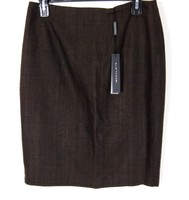 Elie Tahari Womens Brown Tweed Sycamore Cindy Mini Pencil Skirt Silk 4 $228 Elie Tahari Womens Brown Tweed Sycamore Cindy Mini Pencil Skirt Silk 4 $228