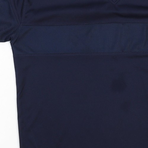 T-shirt da uomo blu poliestere Raggazzo taglia M collo a V - Foto 11 di 12