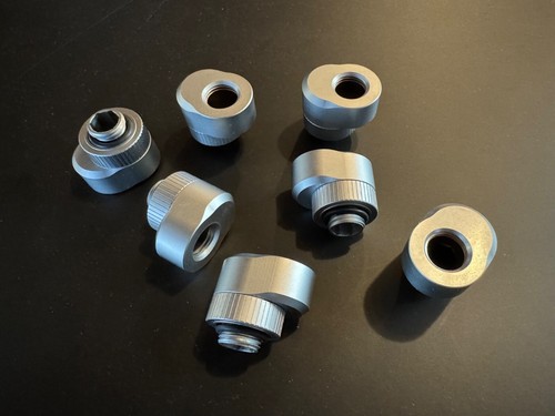 EKWB EK-Quantum Torque Rotary Offset 7 - Satin Titanium