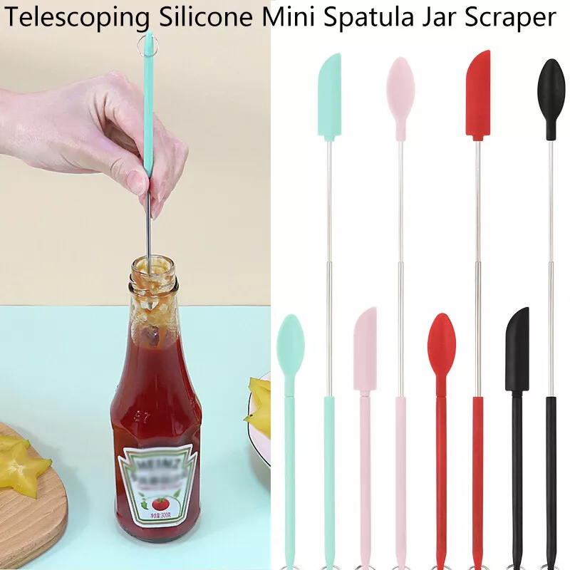 Mini Silicone Telescopic Spatula Makeup Spatula Soft Jar Cake