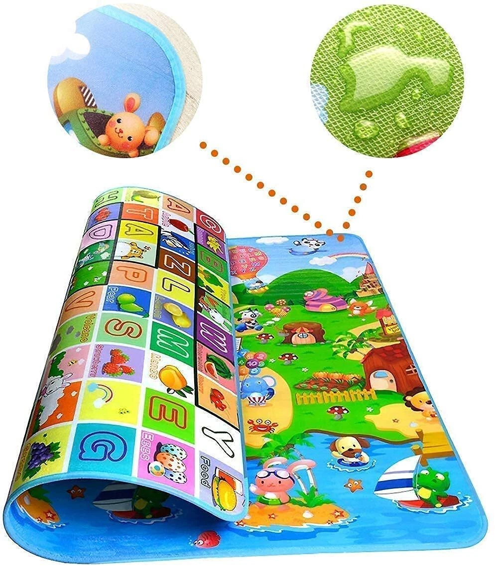 Double Sided Waterproof Baby Play Mat Size (6 Feet X 4 Feet)
Opens in a new window or tab