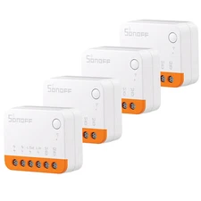 SONOFF DIY WiFi Smart Switch 4-Pack Timer Remote Switch Workls with Amazon Alexa