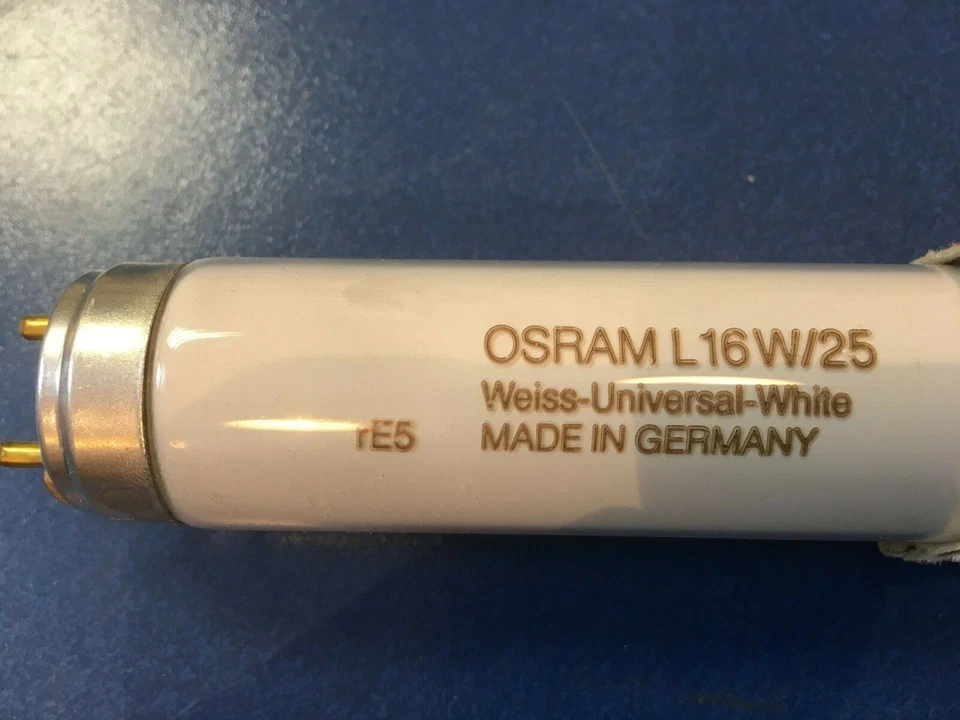 Lámpara fluorescente Osram, L 16W/25 blanca universal 720 x 26 mm HECHA EN ALEMANIA