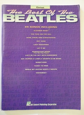 BEST of THE BEATLES Songbook for CLARINET 89 songs 1994 Let It Be HEY JUDE Help
