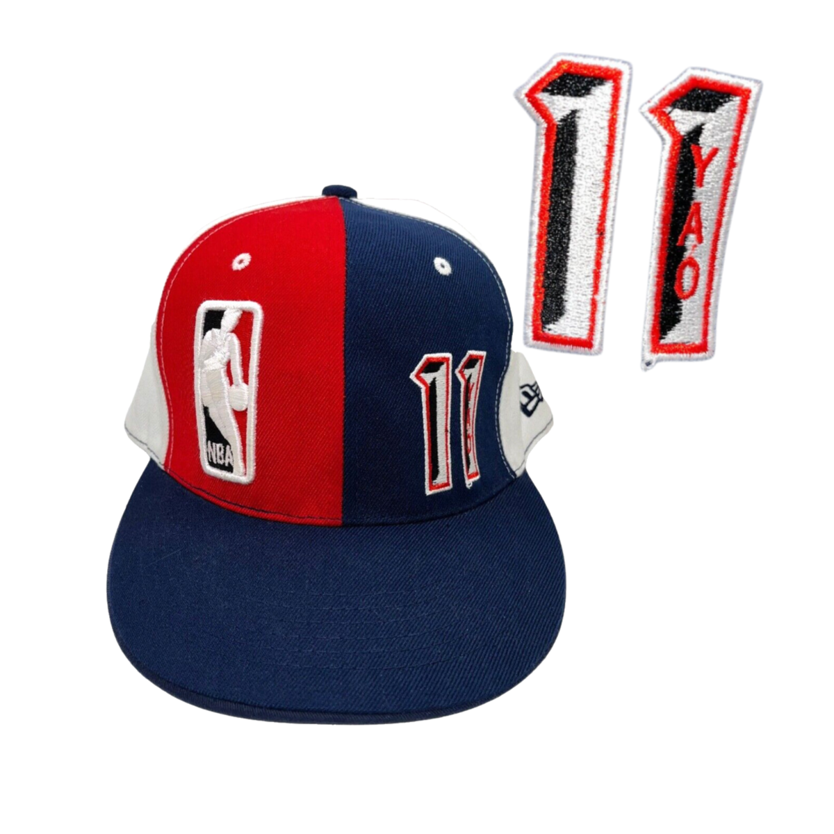 Yao Ming Vintage Houston Rockets Fitted New Era Hat Sz. 7 1/8 100