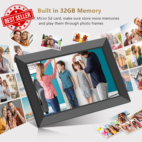 Frameo 10.1" WiFi Digital Photo Frame Touchscreen Instant Photo Sharing - Picture 7 of 12