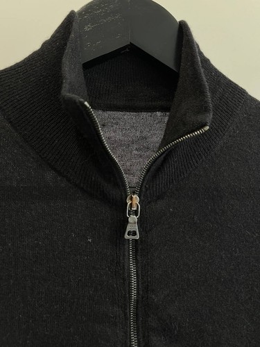 Prada Wool Full Zip Jumper Leather Tab Size 46 (0020) - Picture 5 of 7