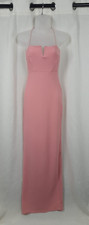 PrettyLittleThings Pink Strappy V-neck Maxi Bodycon Size 8 Uk Marked CR054 HH 23