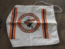 1988 Vintage Innovo BALTIMORE ORIOLES Canvas Drawstring Duffel bag / Made in USA