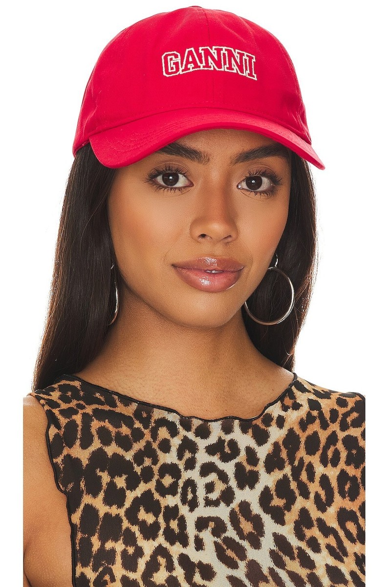Ganni Baseball Cap With Logo Embroidery Hat | eBay