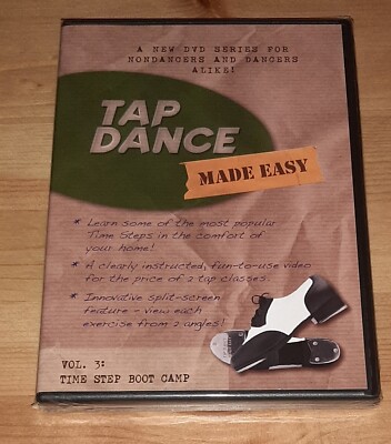 Tap Dance Made Easy: Vol. 3 - Time Step Boot Camp (DVD, BRAND NEW) Eli Newsom