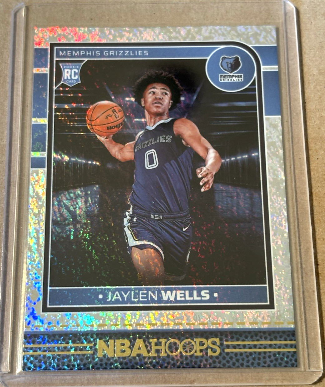 Jaylen Wells Texture 2024-25 Panini NBA Hoops Rookie #269 Memphis Grizzlies (RC)