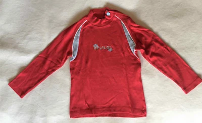 Shirt von Funboard - Gr. 128, rot, langärmelig, Baumwolle, T-Shirt - Bild 1 von 4