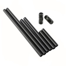 CAMVATE Standard 15mm Aluminum Rod Pipe With M12 Female Thread 100mm/200mm/300mm