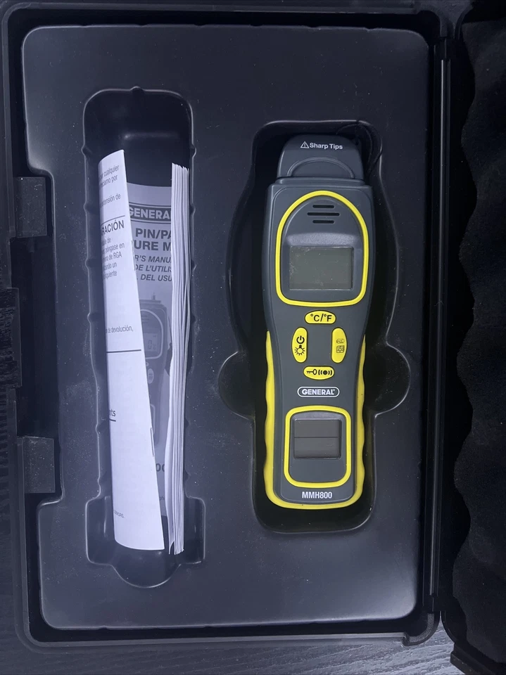 General MMH800 - Pin/Pinless Moisture Meter with Temp/RH - Image 2 of 4