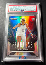 2024 Prizm Draft Picks #21 Angel Reese RC Fearless Silver Prizm, PSA 10 Gem