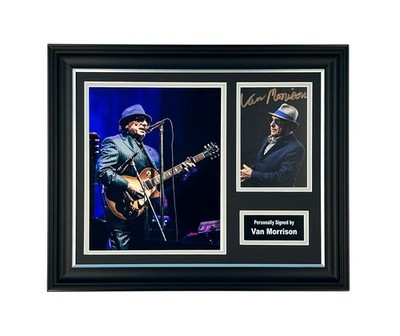 Van Morrison Signed Photo Framed & COA Music Memorabilia Autograph Auto Poster