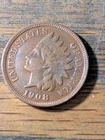 1908 S Indian Cent Very Fine