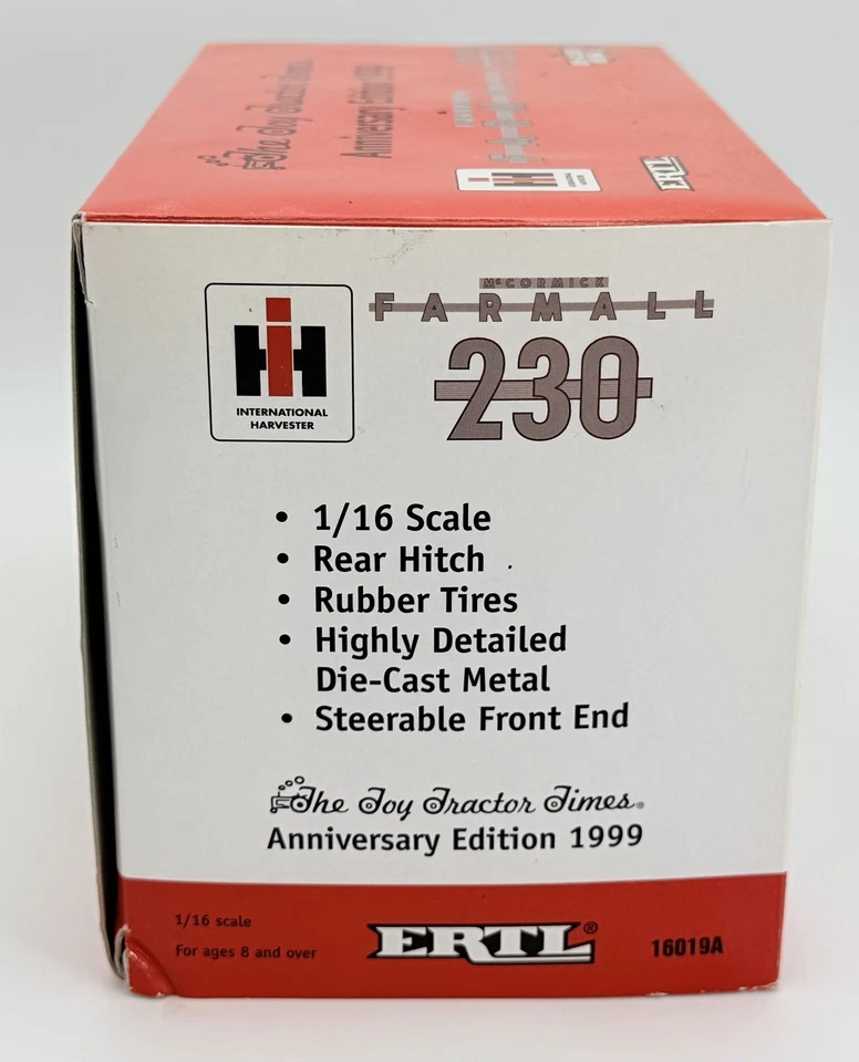 ERTL - Toy Tractor Times 1999 - Farmall 230 Tractor - Escala 1:16 Foto 3 de 4