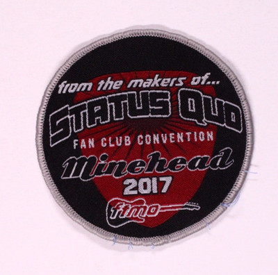 Status Quo Band Patch Original Fan Club Convention Ninehead 2017