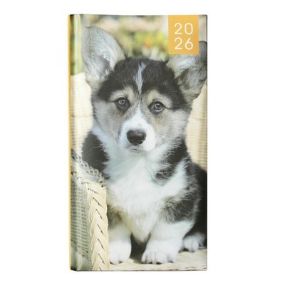 2026 Slimline Hardback Wochenansichtstagebuch 0344 - Welpe Orange