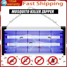 50W Electric Insect Killer Mosquito Fly Bug Zapper Pest Trap LED UV Indoor Lamp~