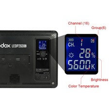 Godox LEDP260C Ultra-thin 30W Dimmable LED Video Light Panel Lamp 3200K-560 UHEO