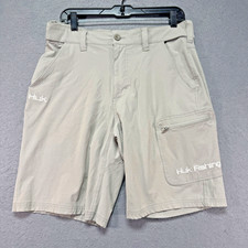 Huk Shorts Adult Medium 32x10 Stone Performan...