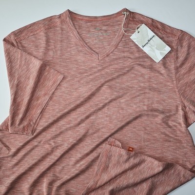 Tommy Bahama T Tee Shirt Cape Cayo V Neck Performance SS Sevilla Pink Medium M