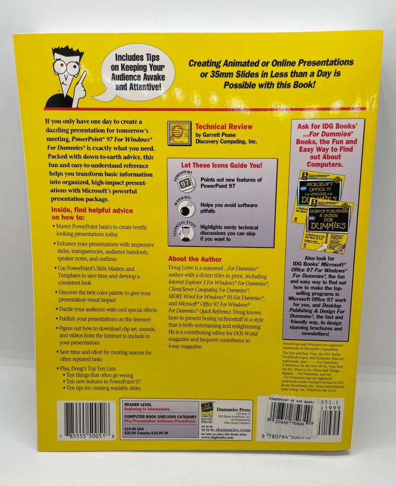 PowerPoint 97 for Windows for Dummies by Doug Lowe - Image 2 of 3