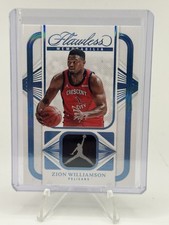 2023-24 Panini Flawless Zion Williamson #FLM-ZIO Jumpman Patch Platinum 1/1