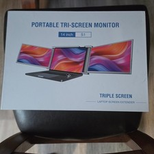 14" Laptop Screen Extender, FHD 1080P IPS Portable Monitor for 13.3"-17" Laptops