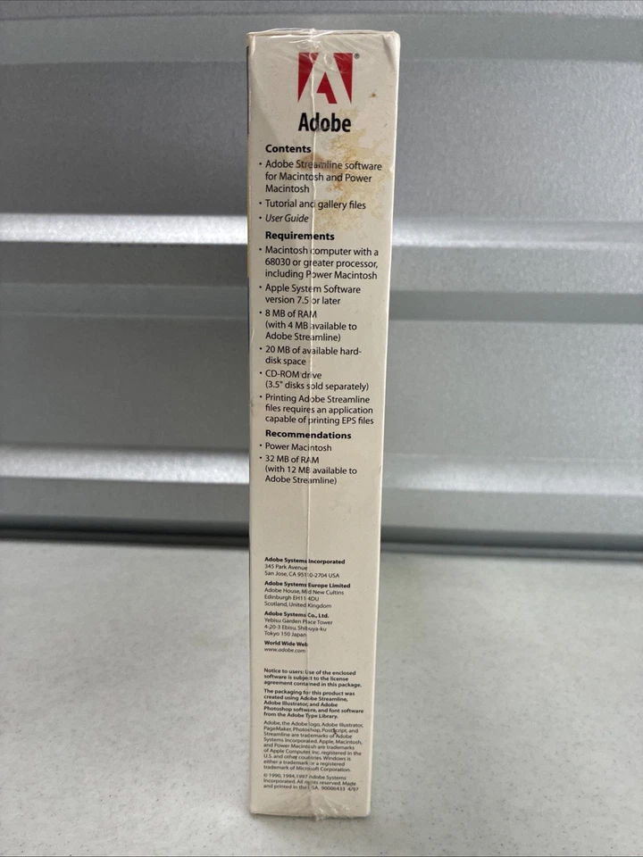 Adobe Streamline 4.0 DEMO version for Mac Macintosh *NEW/sealed* - Image 3 of 4