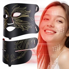 Red Light Therapy Mask 7-Color LED Face Mask Light Therapy with 850nm NIR