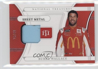 2022 Panini National Treasures Race Used Sheet Metal 16/49 Bubba Wallace y7e