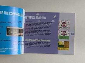 Kirby's Adventure Manual Only NO GAME Nintendo NES Instruction Book Damage Kirby