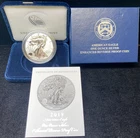 2019 S $1 AMERICAN SILVER EAGLE 1 OZ .999 SILVER ENHANCED REVERSE PROOF OGP