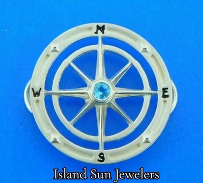 LeStage Convertible Compass Rose Armband Verschluss, Sterlingsilber