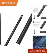 High Stiffness Carbon Fiber Pool Cue Shaft for Precision Shots - 750mm Length