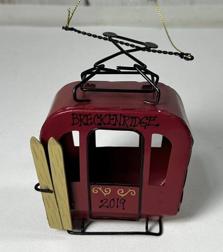2019 BRECKENRIDGE SKI RESORT COLORADO GONDOLA SKI LIFT HANGING ORNAMENT METAL - Picture 4 of 4