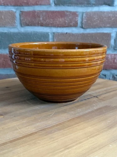 Vintage Brown McCoy Pottery Mixing Bowl 4.5" high