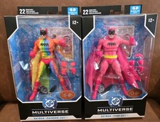 McFarlane DC Multiverse Batman Rainbow Suit & Pink Suit Platinum Edition Figures