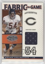 2007 Leaf Certified Materials Fabric of the Game 13/40 Brian Urlacher HOF s7f