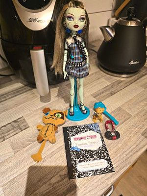 Monster High Frankie Stein Modepuppe mit Zubehör & Tagebuch,