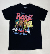 Bratz World Tour Graphic T-shirt Women Small Black Short Sleeve