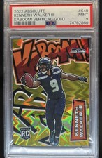 2022 Absolute Kenneth Walker III Kaboom Vertical SSP RC Gold /10 PSA 9!!