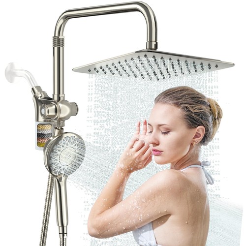 10" Rainfall Shower Heads with Handheld Spray Combo High Pressure ...