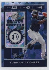 2020 Panini Chronicles Contenders Optic Blue Ice Prizm 67/99 Yordan Alvarez nd3