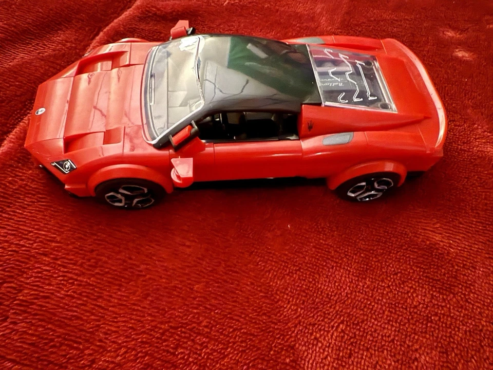 Maserati MC20 Mattel Brick Shop Hot Wheels USED BOX, LEGO CAR, MANUAL ONLY - Image 2 of 4